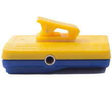 Load image into Gallery viewer, Yellow and blue device with a clip on a white background