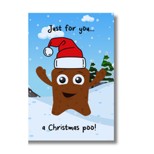 Load image into Gallery viewer, ERIC Christmas Cards - Just for you a Christmas Poo.