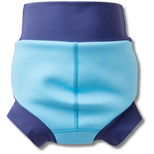 Load image into Gallery viewer, cobalt blue child swimming short on a white background