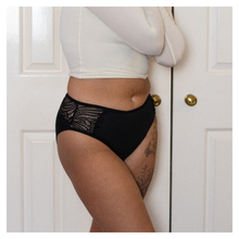 Load image into Gallery viewer, Cheeky Wipes Black French Cut Teen Pants
